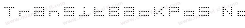 TransitBackPos Norma字体转换